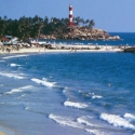 Plage du sud du Kerala en Inde