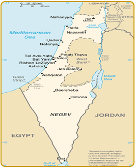 Carte d'Israël