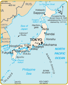 Carte du Japon