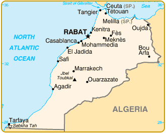 Carte du Maroc